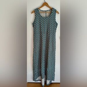 Duluth Trading Co Women’s Chic Sleeveless Maxi Dress with Pockets Size Medium